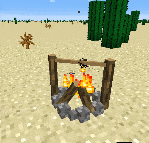 TAN Campfire Spit - готовим еду на костре [1.12.2] [1.11.2] [1.10.2]