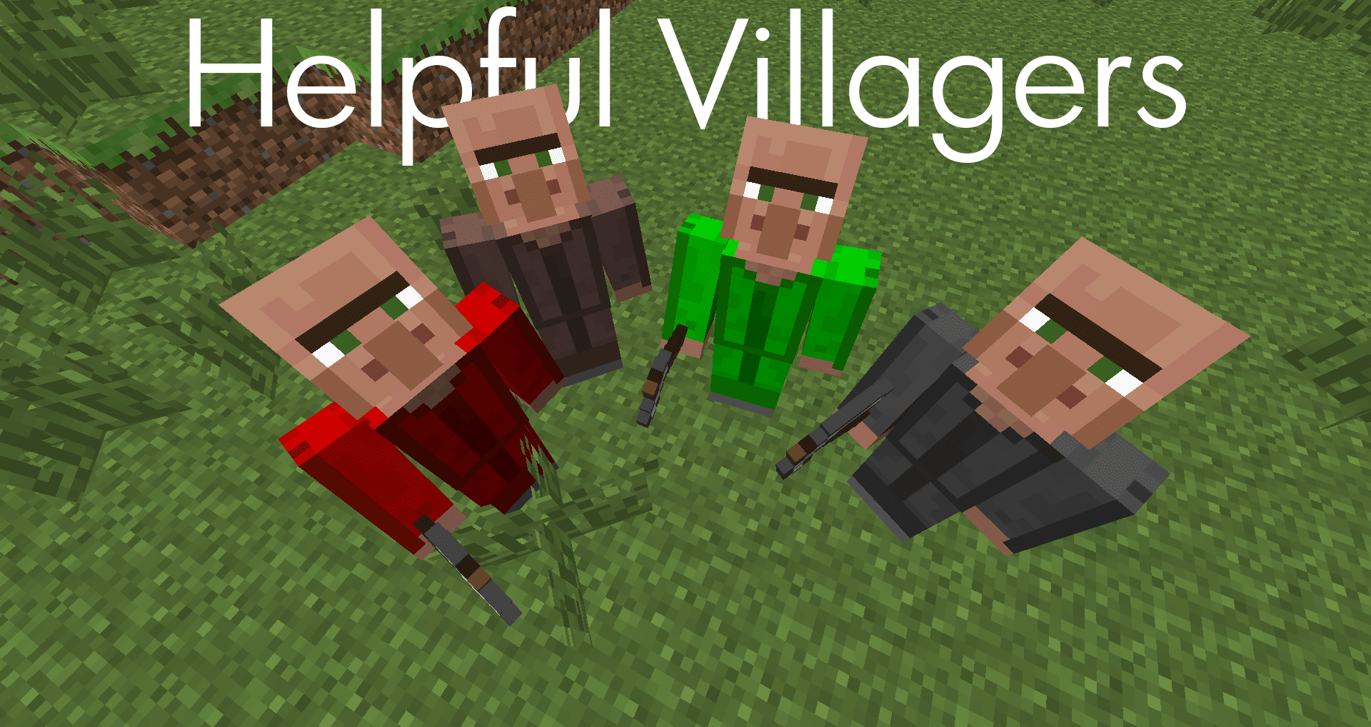 Helpful Villagers - жители работают за вас [1.7.10]
